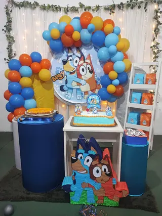 Decoración temática Bluey